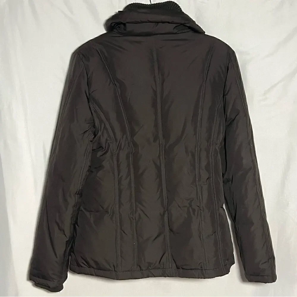 Michael Kors Down Waterfowl Puffer Jacket Brown Winter‎ Snow Coat Womens S